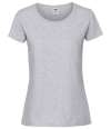 SS720 614240 Fruit of the Loom Ladies Iconic 195 T-Shirt Heather Grey colour image
